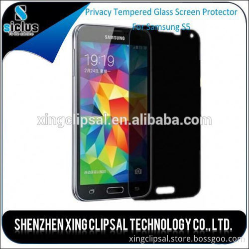 180 degree 0.33mm 2.5D Premium Privacy Tempered Glass Screen Protector for Samsung S5